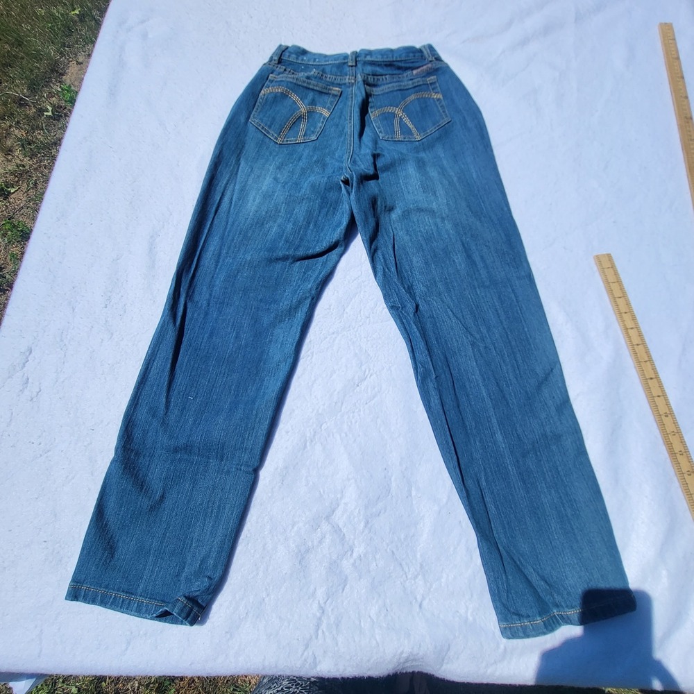 Liz Claiborne Jeans Classic Petite 4 Regular Medium Wash Straight Leg Denim - Picture 7 of 8